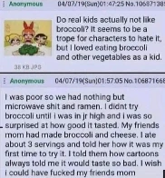 Broccoli, cheese, and MILFs