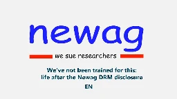 Dragon Sector   We've not been trained for this: life after the Newag DRM disclosure EN