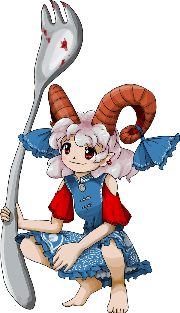 Toutetsu Yuuma's idle sprite from Touhou 19