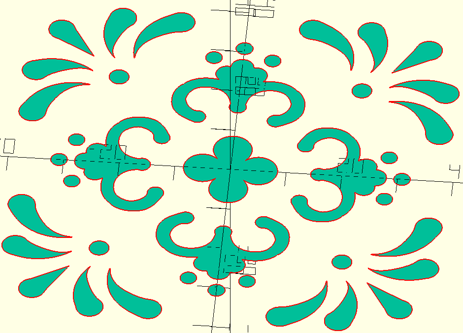 A pattern in the style of a Talavera tile.