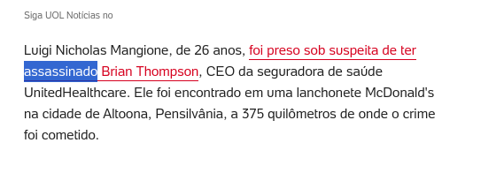 Screenshot from another Brazilian news headline at UOL