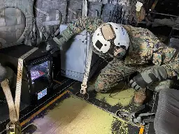 Marines 3D-print medical cast in an airborne Osprey