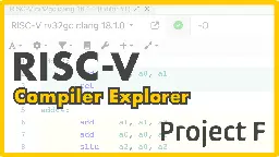 RISC-V Assembler: Compiler Explorer