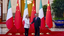 Italy and China sign a 3-year action plan as Italian leader Meloni tries to reset relations