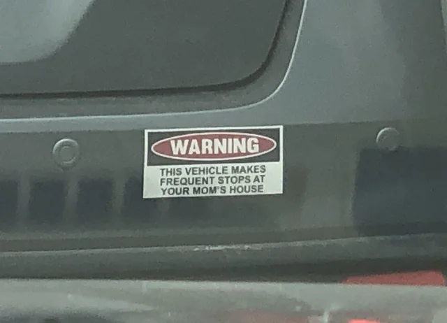 perhaps because it's your mom's car?