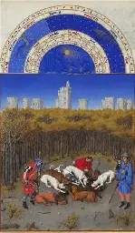 Calendar: December (Hunting Wild Boar), 1416 - Limbourg brothers - WikiArt.org