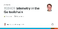 telemetry in the Go toolchain