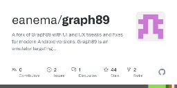 GitHub - eanema/graph89: A fork of Graph89 with UI and UX tweaks and fixes for modern Android versions. Graph89 is an emulator targeting the Android platform for TI89, TI89T, TI92, TI92+, V200, TI84+, TI84+SE, TI83, TI83+ and TI83+SE calculators.