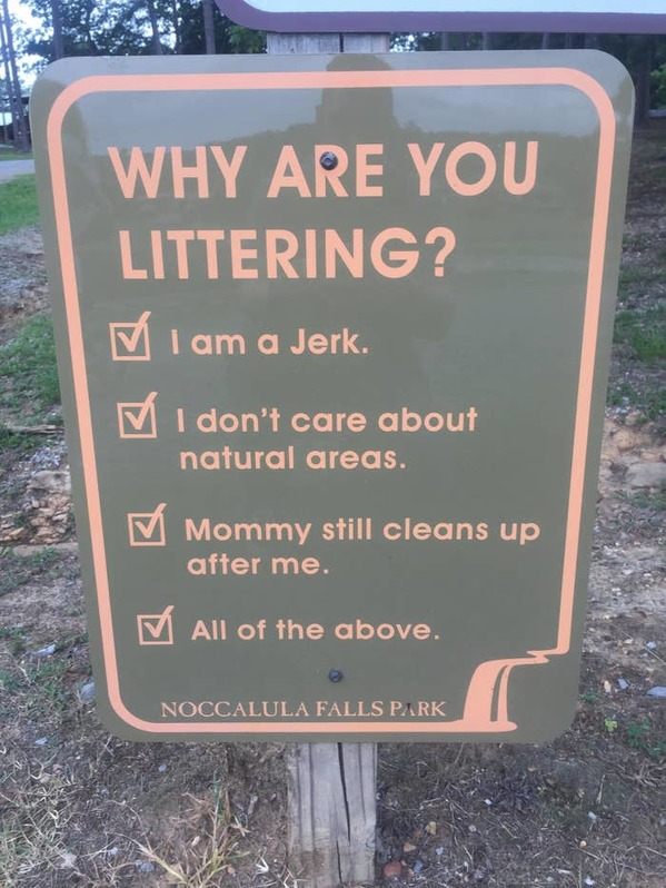 why are you littering?