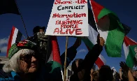 Pro-Palestine protesters shut down London's Tower Bridge