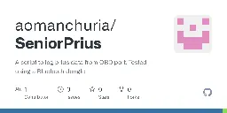 GitHub - aomanchuria/SeniorPrius: A script to log prius data from OBD port. Tested using a Bluetooth dongle