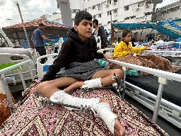 Photos: Wounded patients left at al-Shifa Hospital face dire conditions