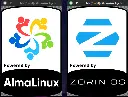 Show your distro pride with a “Powered by” Linux sticker. 70 distros to choose from.