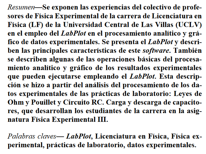 An open access article about LabPlot