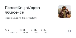 GitHub - ForrestKnight/open-source-cs: Video discussing this curriculum: