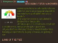 Anon on credit scores