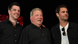 3 Kirks: William Shatner Greets Dan Jeannotte And Paul Wesley From ‘Star Trek: Strange New Worlds’ At STLV