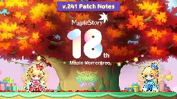 v.241 - Maple Momentree Patch Notes | MapleStory