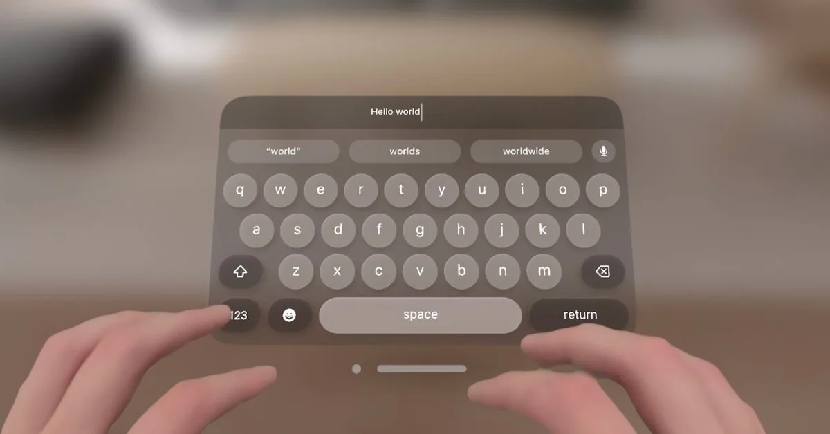 Here’s what it’s like typing with Vision Pro and visionOS