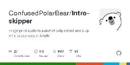 GitHub - ConfusedPolarBear/intro-skipper: Fingerprint audio to automatically detect and skip intro sequences in Jellyfin
