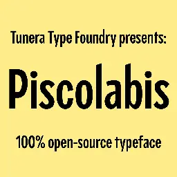 Piscolabis - Tunera Type Foundry
