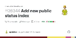 Add new public status index by jsgoldstein · Pull Request #26344 · mastodon/mastodon