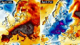 Europe braces for a cold spell and snow after record-breaking heatwave