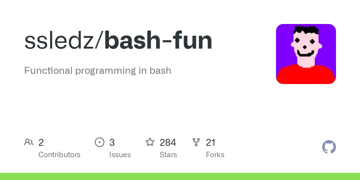 GitHub - ssledz/bash-fun: Functional programming in bash