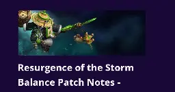 Resurgence of the Storm Balance Patch Notes 1.0.2