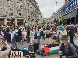 Youth Demand hit Oxford Circus, blocking central London - after warning the government it would