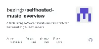 GitHub - basings/selfhosted-music-overview: A table listing software network services which can be hosted on your own servers