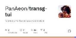 GitHub - PanAeon/transg-tui: Terminal UI for transmission torrent client