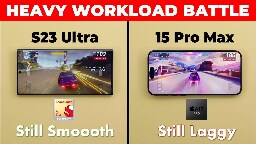 iPhone 15 Pro Max vs S23 Ultra - Heavy Workload Test (Speed, Battery &amp; Thermals)