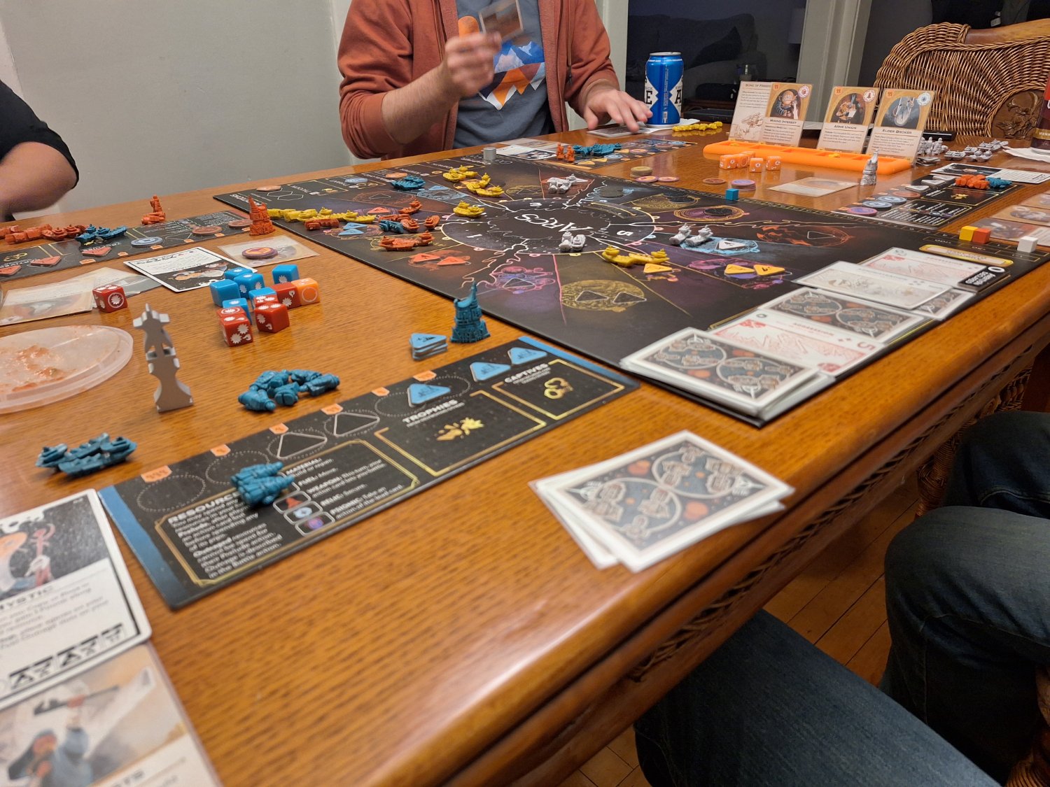 A 4-player game of Arcs right before I was board wiped