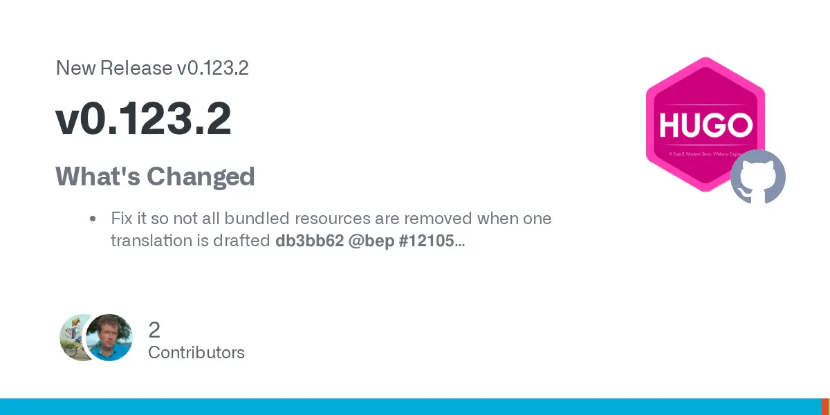 Release v0.123.2 · gohugoio/hugo