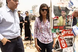 Nikki Haley sparks outrage by scribbling ‘finish them’ message on Israeli bomb