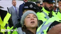 Greta Thunberg charged following Fossil Free London protest