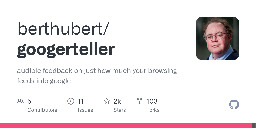 GitHub - berthubert/googerteller: audible feedback on just how much your browsing feeds into google