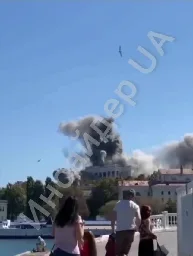 The moment a Storm Shadow missile strike on Sevastopol