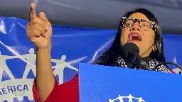 Tlaib declines to endorse Harris at UAW rally in Detroit