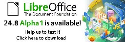 LibreOffice 24.8 Alpha1 is available for testing - LibreOffice QA Blog