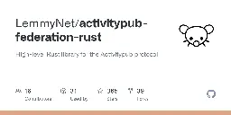 GitHub - LemmyNet/activitypub-federation-rust: High-level Rust library for the Activitypub protocol