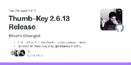 Release Thumb-Key 2.6.13 Release · dessalines/thumb-key