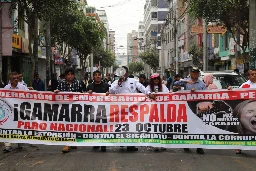 Peru: National strike rejects coup regime, demands action against organised crime