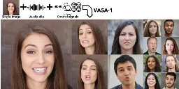 Microsoft’s VASA-1 can deepfake a person with one photo and one audio track