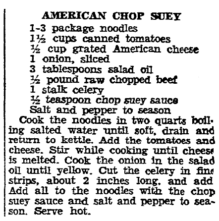 1935 American Chop Suey