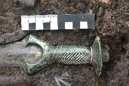 Archaeologists find a 3,000-year-old bronze sword in Germany
