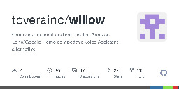 GitHub - toverainc/willow: Open source, local, and self-hosted Amazon Echo/Google Home competitive Voice Assistant alternative