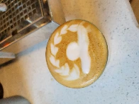 Some latte art experimentation