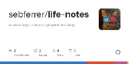 GitHub - sebferrer/life-notes: Android app - Chronic symptom tracking